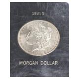 1881-S MORGAN SILVER DOLLAR IN CASE