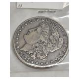 1897-S MORGAN SILVER DOLLAR 90%