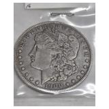 1990-O MORGAN SILVER DOLLAR 90%