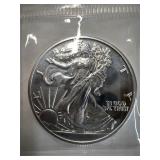 1 troy ounce Walking Liberty round .999 fine