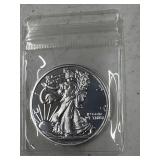 1 troy oz Walking Liberty round .999 fine