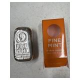 5 Troy oz #9 Fine Mint silver bar  .999