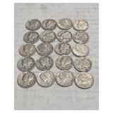 20 MERCURY DIMES 90% SILVER