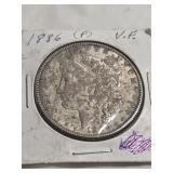1886  P VF MORGAN SILVER DOLLAR