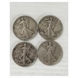 WALKING LIBERTY HALVES 90% SILVER