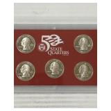 2008 SILVER QUARTER PROOF SET 1.25 FV 90%