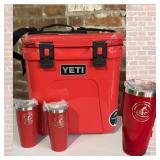 HARD YETI COOLER AND HUSKIES BOOSTER CLUB TUMBLERS