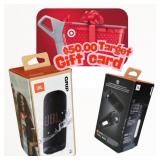 TARGET GIFT CARD AND PORTABLE SPEAKER