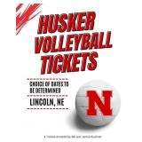 BUMP, SET, SPIKE HUSKER VOLLEYBALL TICKETS