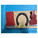 Hatchet head, Horse Shoe and Axe Head