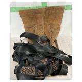 Climbing Harness  ?  Leather Mittens
