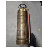 Quick- Aid Brass Fire Extinguisher   24" tall