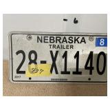 NEB 28-co. trailer plate