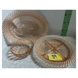 Three Pink Bowls
