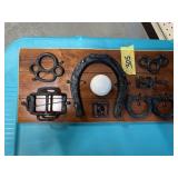 Horse shoes & misc. items