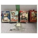 Four Mr. Christmas Music Boxes