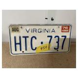 Virginia plate