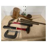 2 plum Hammers and misc items