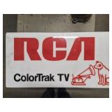RCA COLOR TRACK TV LIGHTED SIGN  38" X 20" X 5"