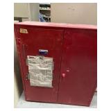 STEEL CABINET W DOORS- 37X14X42