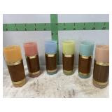 6 DECORATIVE GLASSES