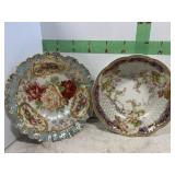 2 FANCY SERVING BOWLS