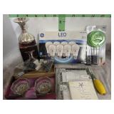 8 PACK LIGHT BULBS 60 WATT AND MISC