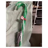 3 GREEN LIGHT CANES  24" TALL