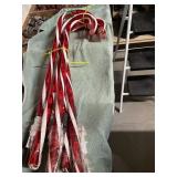 5 RED LIGHTED CANES 30" TALL