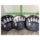 3-40 FT ROOLS OF CLEAR INDOOR-OUTDOOR LIGHTS