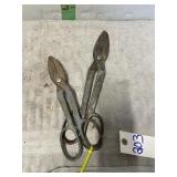 TWO TIN SNIPS