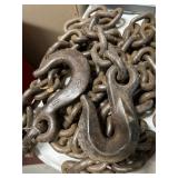 3/8 CHAIN 10 FT W/ HOOKS