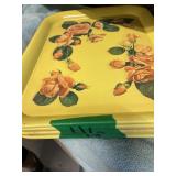 7 METAL SERVING TRAYS