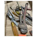 RIDGID PIPE WRENCH, MISC TOOLS