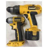 DEWALT 18VOLT 3/8 DRILL AND NUT DRIVER