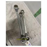 THREE BOX END RATCHET WRENCHES 3/4-1 1/8"