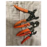 3 ROBO GRIP PLYERS