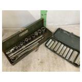 2 METAL BOXES W/ DEEP SOCKETS