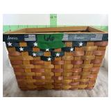 MEDIUM AMERICA WICKER BASKET  14" X 8" X 10"