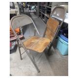 PAIR OF FOLDING CHAIRS