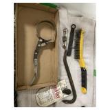 OIL FILTER WRENCH, BRUSHES