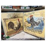 2 CHICKEN SIGNS 20X20
