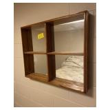 MIRRORED SHELF  30" X  24" X  4"