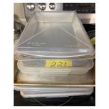 5 CAN  PLATES WITH LIDS