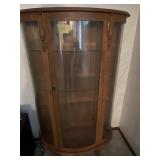 CURVED OAK HUTCH  36" X  12"  X  56"