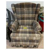 PLAID ROCKING CHQIR