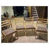 4 BLOND DINING CHAIRS