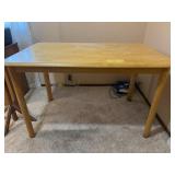 MAPLE TOP TABLE   48" X  30" X  30"