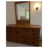 DRESSER W/MIRROR  64" X 20" X  80"