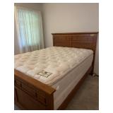 FULL SIZE BED MATTRESS, BOX SPRINGS, HEADBOARD